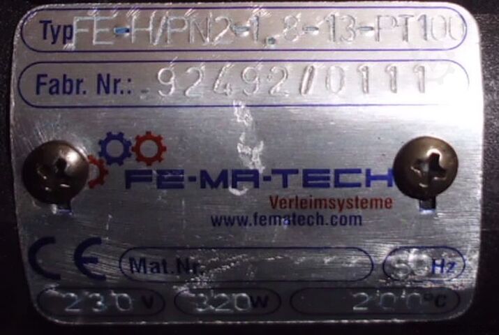 Heizschlauch Fematech FE-H/PN2-1.8-13-PT100