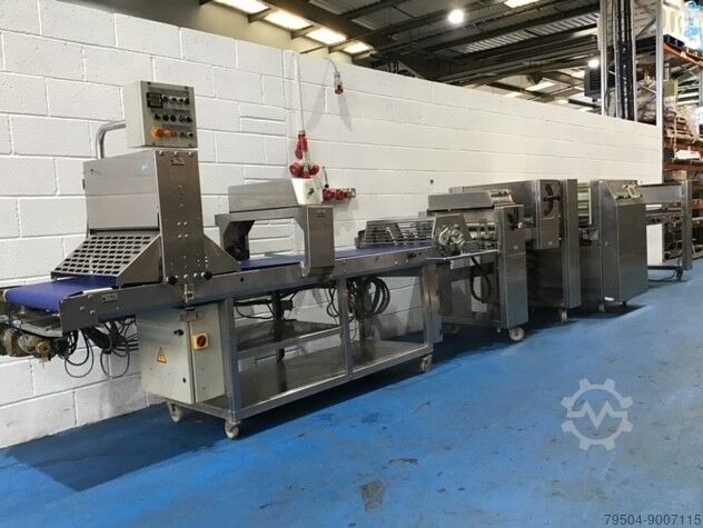 Dough/Pastry sheet and cut line Rondo smart line, smart feeder, jumbolino line complete make up line