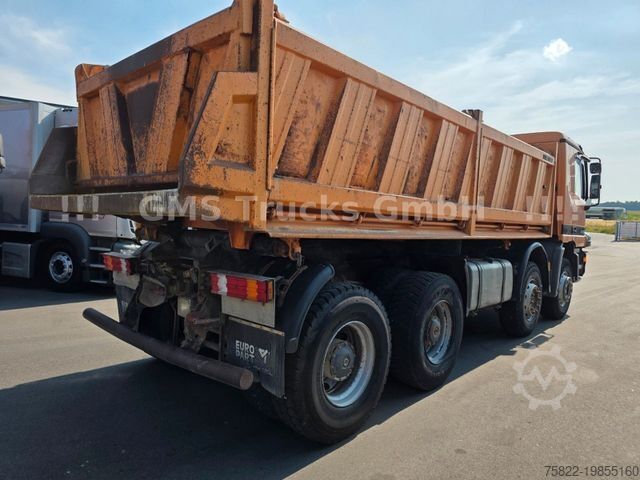 Three-sided tipper truck MERCEDES-BENZ Actros 4143 / Meiller Bordmatik / German TÜV
