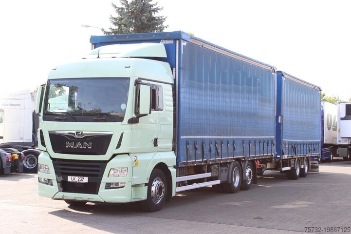 Jumbo kravas automašīna MAN TGX 26.460 Retarder Jumbo-Zug 120M3 Durchlade