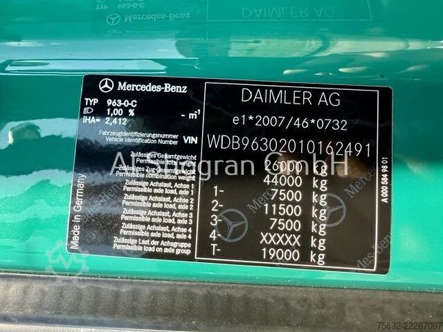 Rancangan Mercedes-Benz Actros 2545 6x2/Retarder/Eu6/Komplettzug