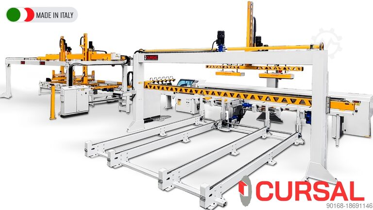 אופטימיזציה של מסור חתך עם מכשיר הזנה CURSAL TRSI Ø500 TAGLIO 90° - customizable