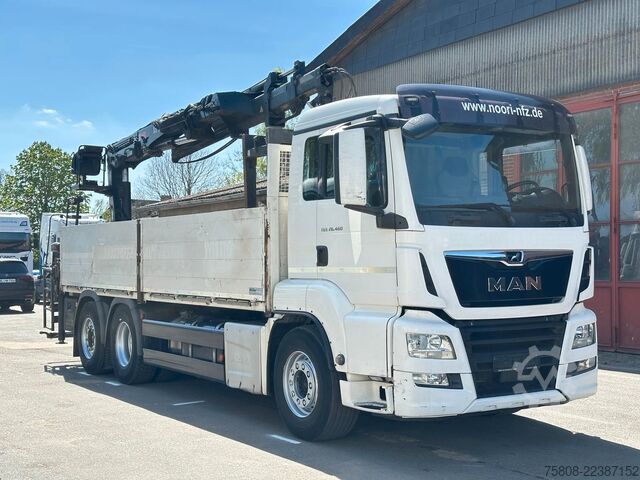 Żuraw samochodowy MAN TGS 26.460 Baustoff Hiab 177 Funk+Sitz Lenk AHK