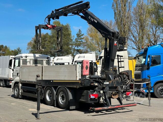 Żuraw samochodowy MAN TGS 26.460 Baustoff Hiab 177 Funk+Sitz Lenk AHK