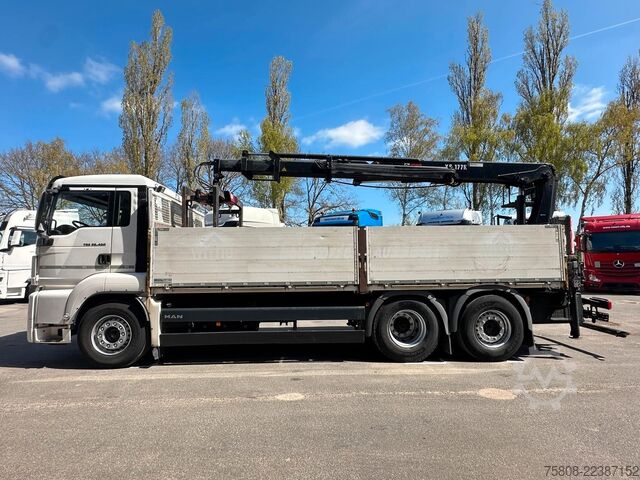 Żuraw samochodowy MAN TGS 26.460 Baustoff Hiab 177 Funk+Sitz Lenk AHK