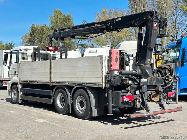 Żuraw samochodowy MAN TGS 26.460 Baustoff Hiab 177 Funk+Sitz Lenk AHK