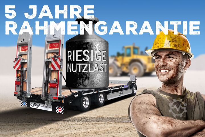Žemo profilio platforma Fliegl Tiefladeanhänger DTS 300 Parabel/FH 6,5m