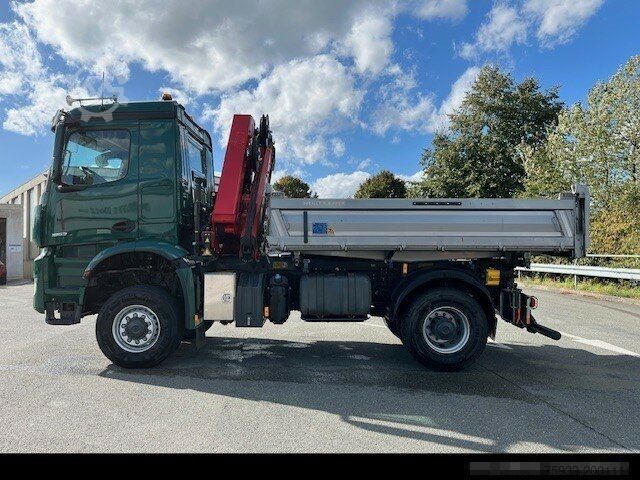 Tippbil MERCEDES-BENZ 1853 AK 4x4 +Kran HMF 1620K+Klima+22.000 km !!