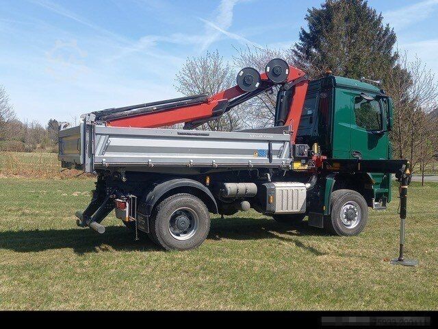Tippbil MERCEDES-BENZ 1853 AK 4x4 +Kran HMF 1620K+Klima+22.000 km !!
