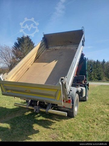 Tippbil MERCEDES-BENZ 1853 AK 4x4 +Kran HMF 1620K+Klima+22.000 km !!