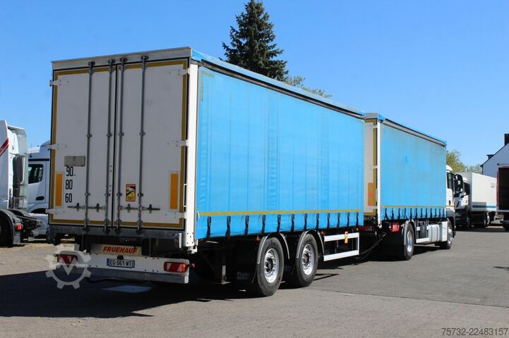 Camión plataforma con toldo MAN TGS 18.440 Plane Zug Schlafplatz AHK Retarder