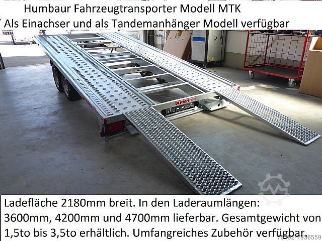 Humbaur MTK304222 Fahrzeugtransporter 3,0t Autotransporter Ladefläche 420 x 218cm