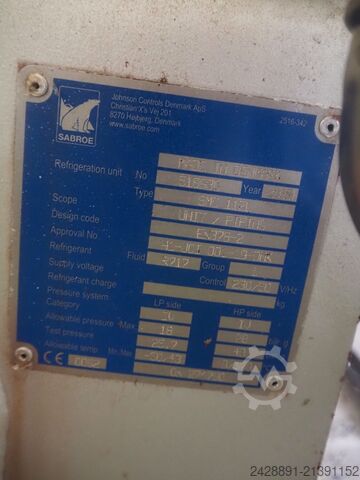 Compressor de refrigeração de pistão Sabroe SMC 112 L