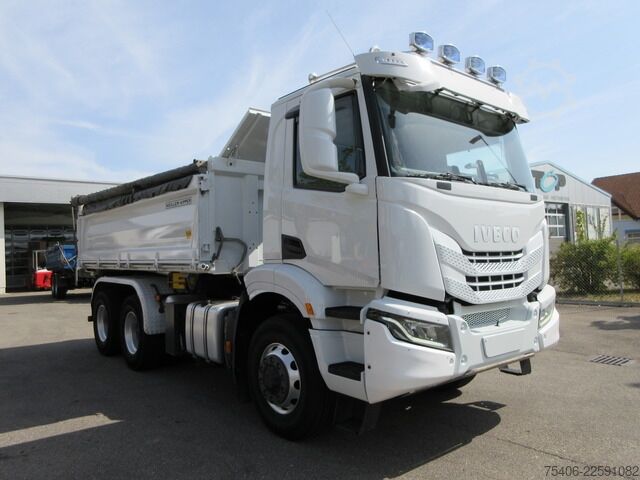Vörubíll með tippgrind iveco X-Way 480 AD300XZ 6x6, Hydrodrive, Bordmatic