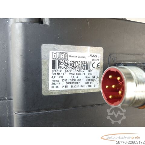 Upravljačka jedinica KUKA 1FK7101-5AZ91-1ZZ9-Z S07 Servomotor SN: YFVN50667471015