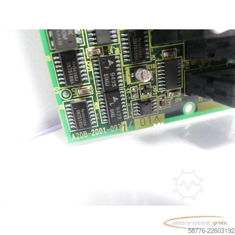 Componenta Fanuc A20B-2001-0931 / 01A / A20B-2001-0931/01A Platine SN: F09034805