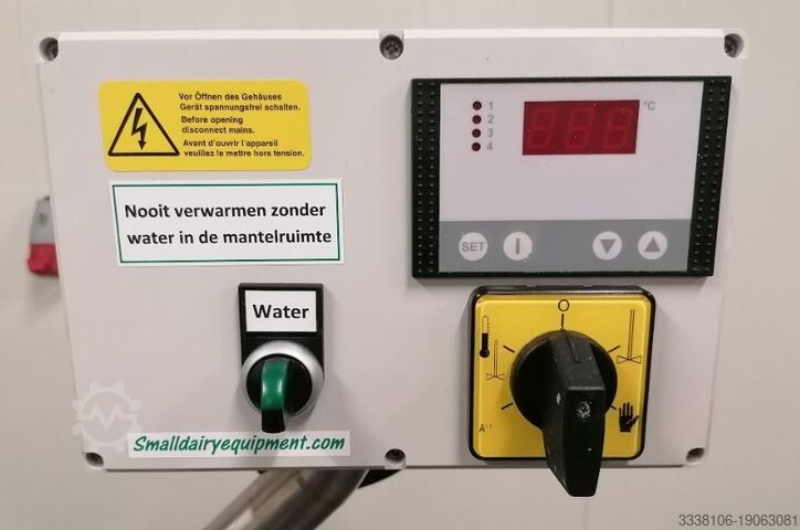 Pasteuriser Cheese Vat 100 liters Johan Small Dairy Equipment 100 liter