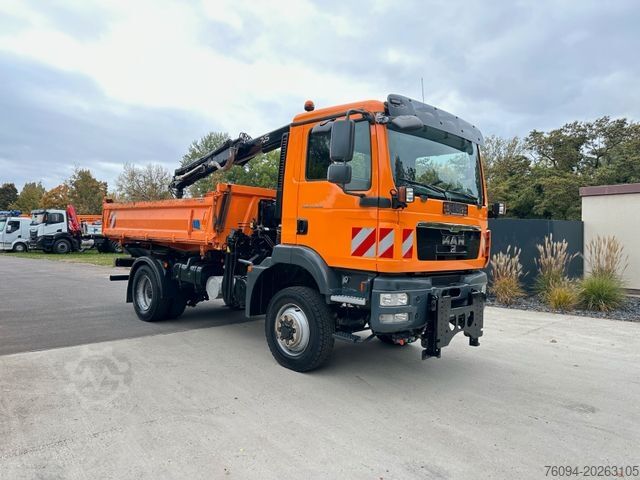 Camión volquete MAN TGM 13.250 4x4 Kipper KRAN FUNK AHK WINTERDIENST