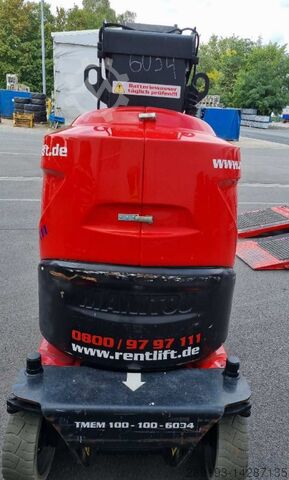 Етапи роботи самозайнятість. Manitou 100VJR Teleskopmastbühne Elektro 10m Arbeitshöhe