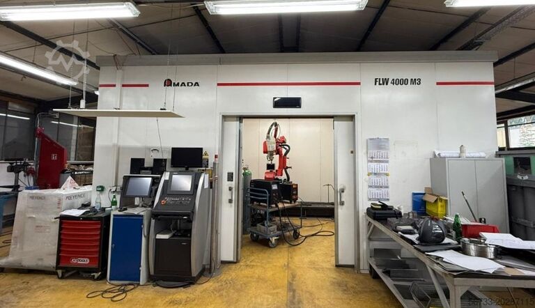 Laserski varilni stroj 4 kW / 6 osi AMADA Laserschweißanlage FLW-4000