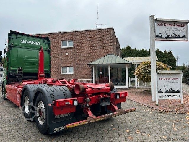 Rúllupalli vörubíll SCANIA S580 V8 MEILLER Abroller  mit Lift+Lenkachse 6x2