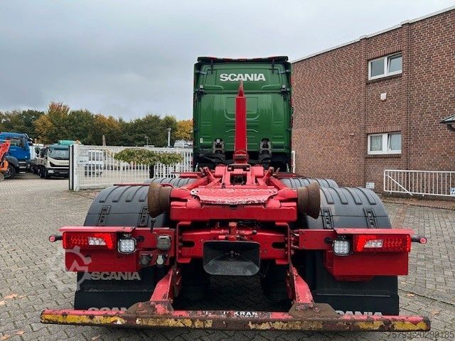 Rúllupalli vörubíll SCANIA S580 V8 MEILLER Abroller  mit Lift+Lenkachse 6x2