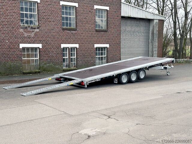  Brian James Trailers CONNECT 476-5522-35-3-12 | TRIDEM | ANKIPPBAR | RAMPEN 550X229CM 3500KG HOCHLADER | SCHWARZ