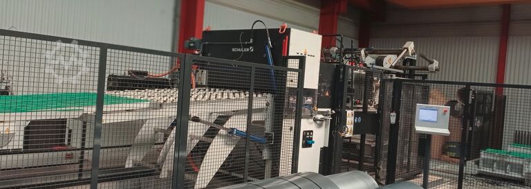 Cross-cutting system Querteilanlage mit Stanzaggregat SCHULER 1500 x 0,6 - 5,0 mm