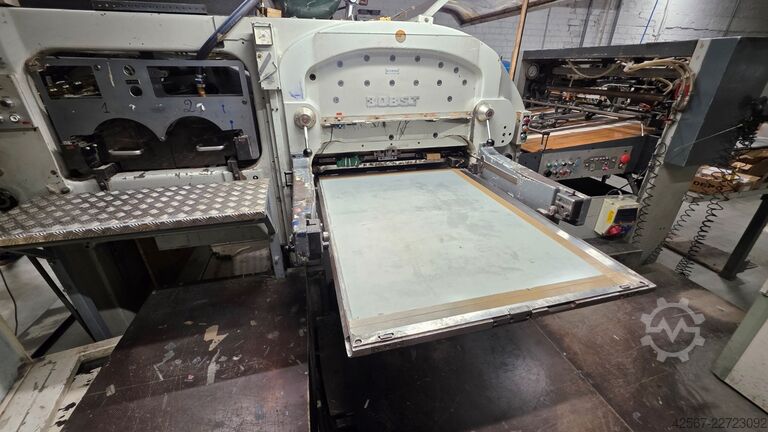 Letterpress machine Bobst Autoplaten SP 1260E ht foil 