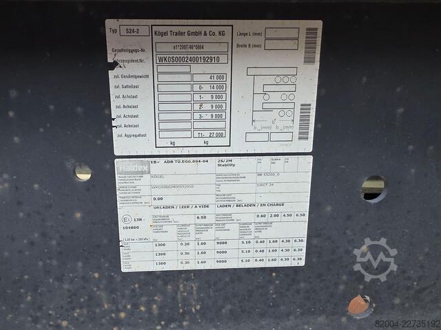 कंटेनर परिवहन KÖGEL Port 45 simplex/ extendible/ saf disc  /