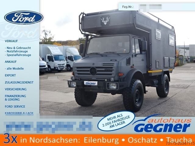 عربة التخييم/عربة سكن متنقلة MERCEDES-BENZ Unimog U4000 Expedition Wohnkabine Standheizung