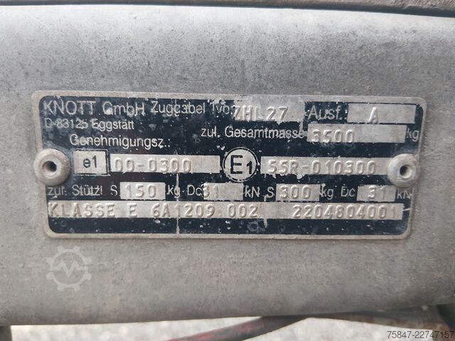 Lavtloader trailer Weijer Tohaco MA235/4518