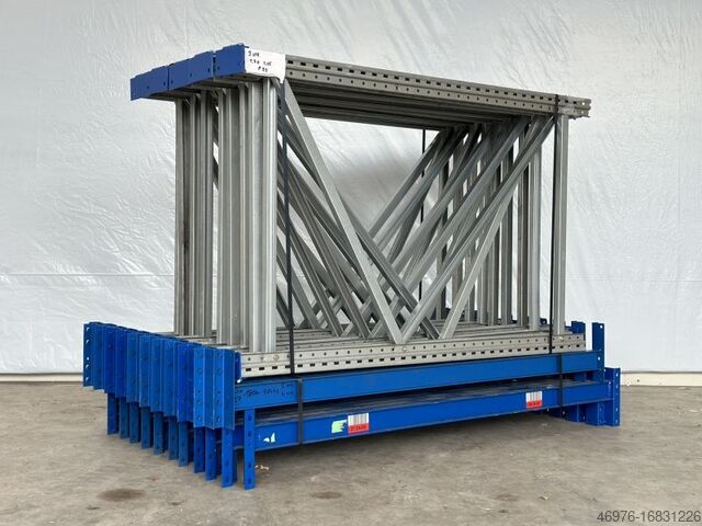 Armazém de alta capacidade Sistema de porta-paletes Estantes SSI Schäfer PR600 / 15,21 lfm. / St.:1.700 x 1.050mm / Tr.: 1.800 mm