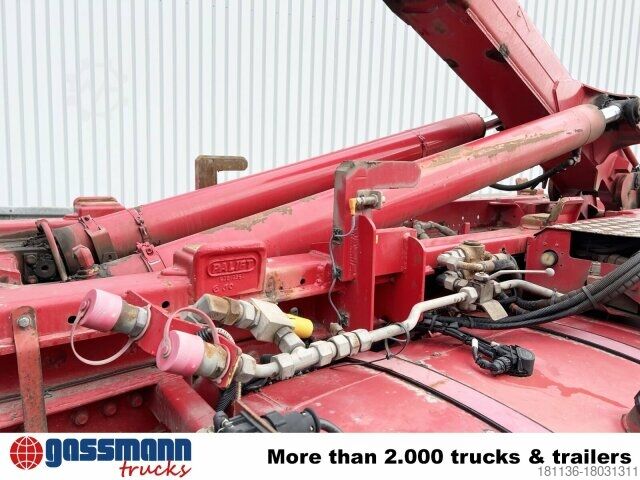 Camión portacontenedores de gancho DAF AT 85.460 6x4, Abrollkipper Palfinger T20