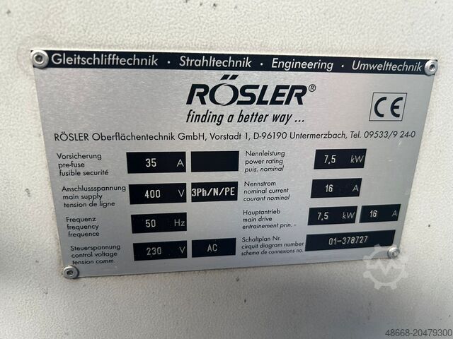 Gleitschleifanlage Gleitschleifmaschine Rösler R620 Euro-KF-So