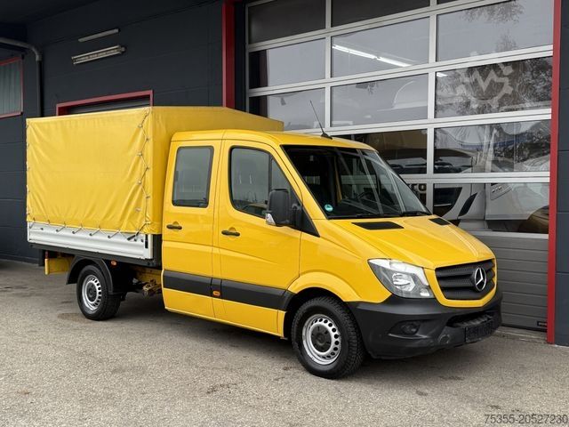 Curtain sider van MERCEDES-BENZ Sprinter 311 CDI Eur6 DoKa 6-Sitzer AHK 2,7m P+P