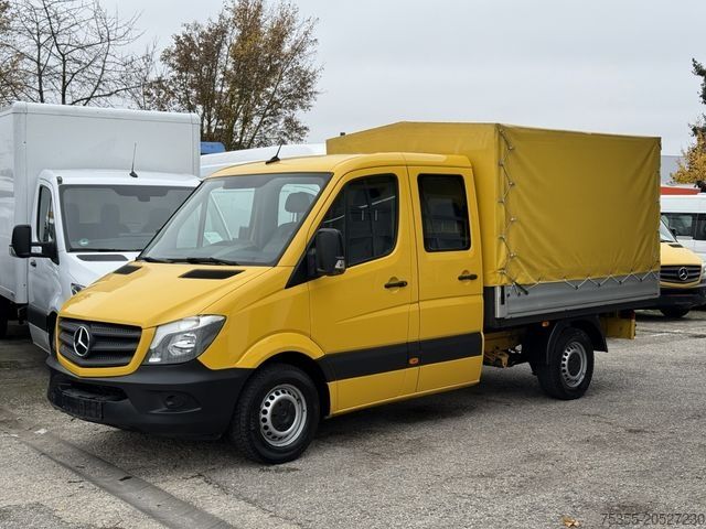 Curtain sider van MERCEDES-BENZ Sprinter 311 CDI Eur6 DoKa 6-Sitzer AHK 2,7m P+P