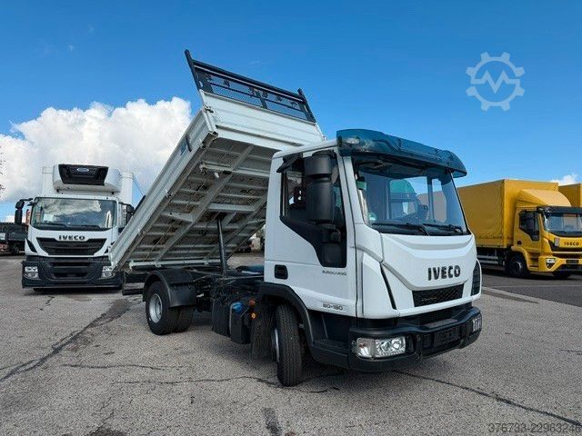 Furgón volquete trilateral IVECO ML80E19K ¤6 Meiller 3-Seiten nur 74 TKM AHK