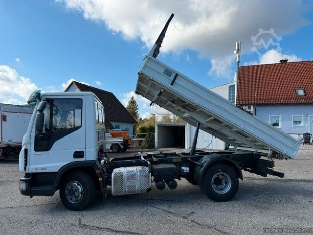 Furgón volquete trilateral IVECO ML80E19K ¤6 Meiller 3-Seiten nur 74 TKM AHK