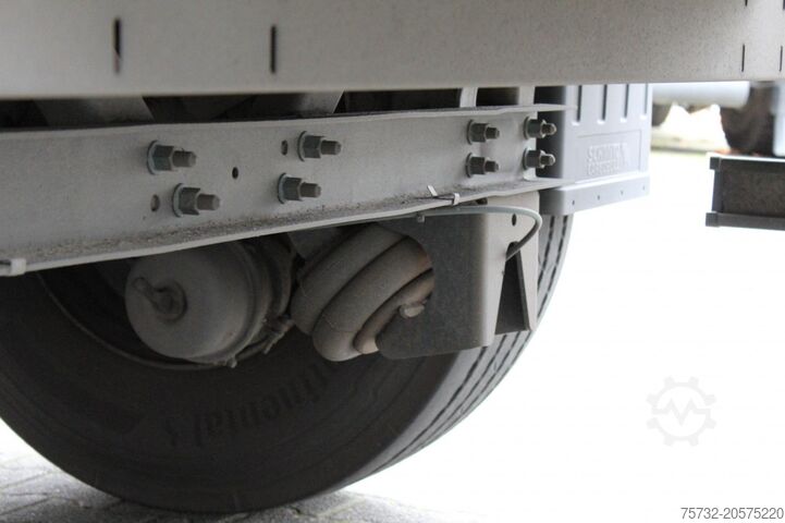 Åben sættevogn med presenning SCHMITZ Plane Edscha Liftachse Pal.-Kasten Lenkachse