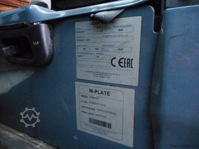 Περονοφόρο όχημα Toyota 8FBM20T Triplex 4,7m + 3.u.4. Kreis