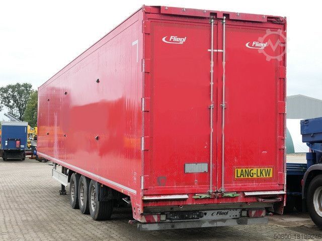 סמי טריילר עם רצפה נעה FLIEGL SDS 390, Lank LKW Typ 1, 100m³, 8mm Boden, SAF