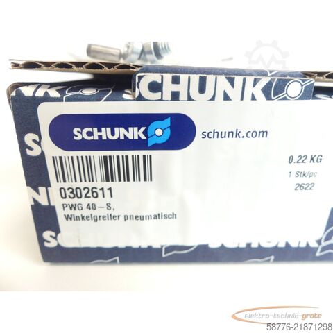 Komponenta Schunk PWG 40-S 302611 Winkelgreifer -!-