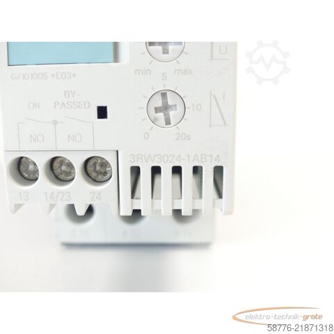 Componente Siemens 3RW3024-1AB14 Sanftstarter E-Stand 03