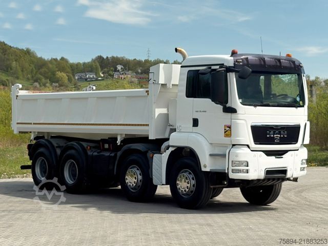 Tipper truck MAN TGS 35.400 * KIPPER 6,00 m + BORDMATIC * 8x4*TOP