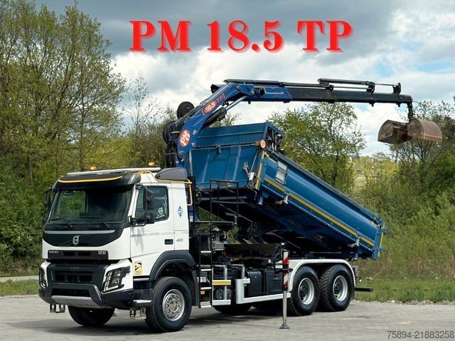 Tipper truck VOLVO FMX 410 Kipper 5,00m *PM 18.5 TP/FUNK *6x4