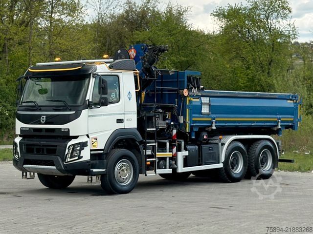 جرثقیل نصب‌شده روی کامیون VOLVO FMX 410 Kipper 5,00m *PM 18.5 TP/FUNK *6x4