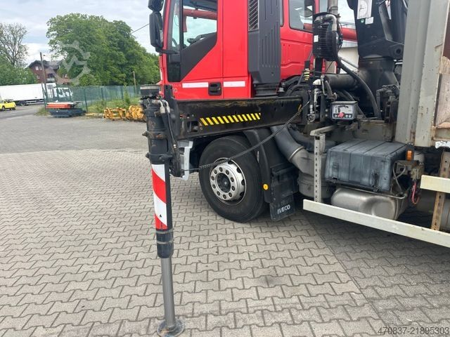 Araba taşıyıcı kamyon IVECO AD260S36 / Hiab 166 Funk / Maschinentransporter