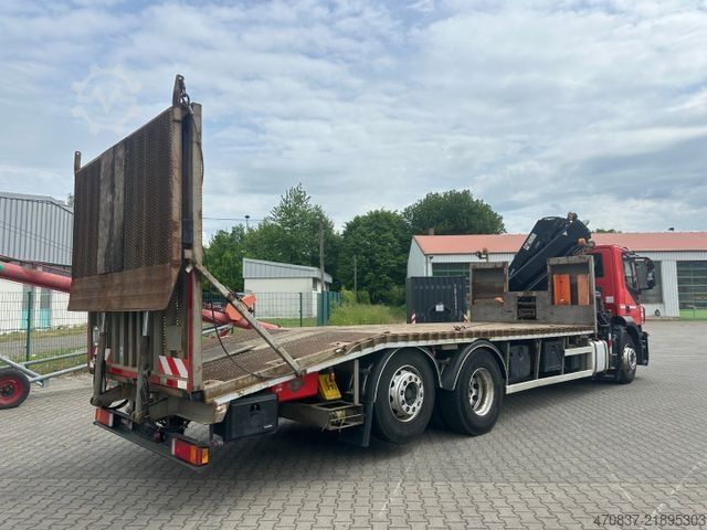 Araba taşıyıcı kamyon IVECO AD260S36 / Hiab 166 Funk / Maschinentransporter