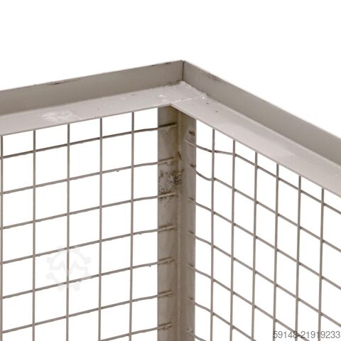 Caisse grillagée d’occasion, construction robuste avec paroi amovible, L : 1240, l : 835, H : 630 Kruizinga 99-735-600GB